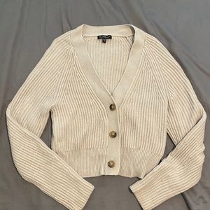 Velvet Heart Gray Button-Down Knit Sweater Size XS